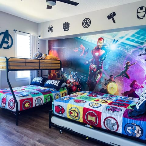 Bed, Photo of the whole room, Bedroom, bunk bed