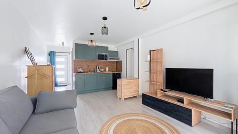 Bed, TV and multimedia, Living room, kitchen