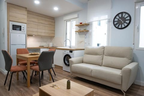 Kitchen or kitchenette, Living room, Dining area