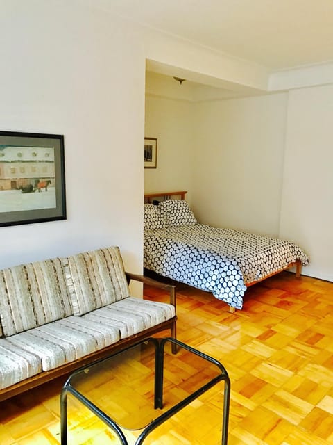 Bed, Living room, Photo of the whole room, Seating area, Bedroom