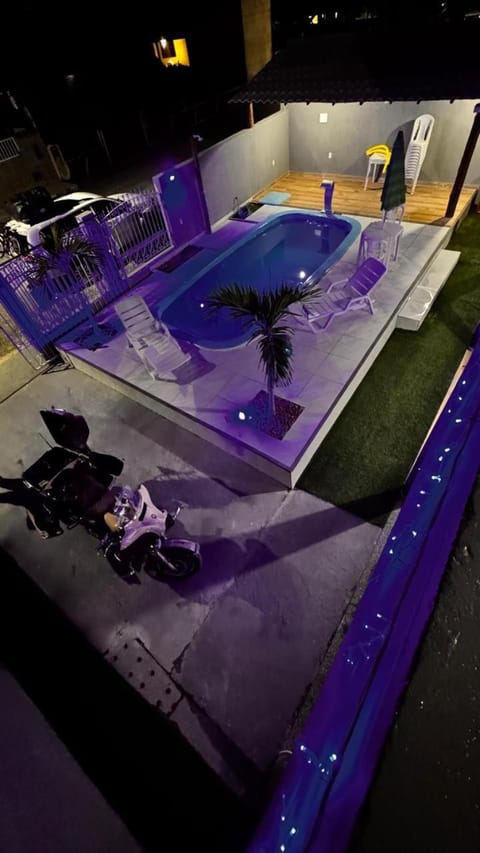 Night, Pool view, Swimming pool
