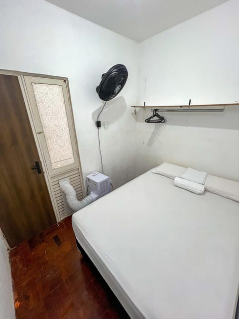 Bed, Photo of the whole room, Bedroom, towels, air conditioner