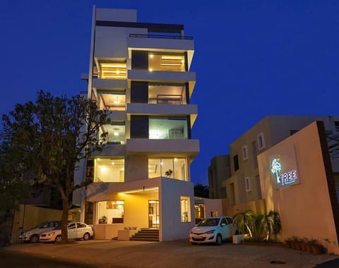 Property building, Night, Street view, Parking