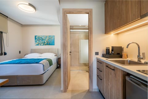 Bed, Kitchen or kitchenette