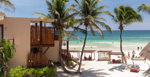 Beach, Sea view, sunbed