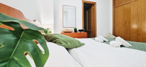 Bed, Photo of the whole room, Bedroom, towels, wardrobe