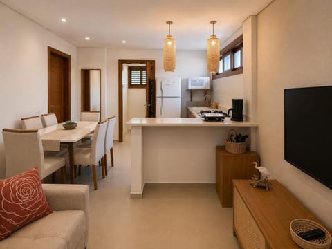 Living room, kitchen