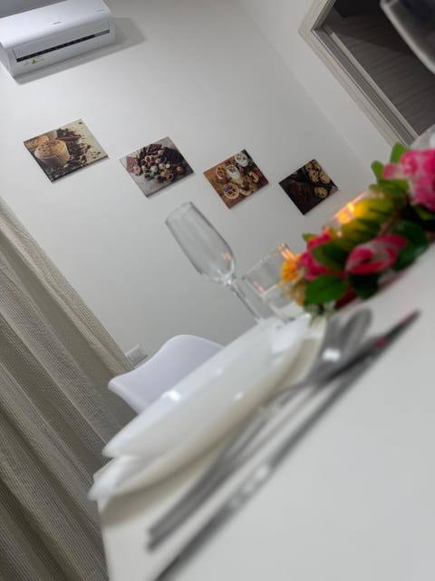 Dining area, air conditioner