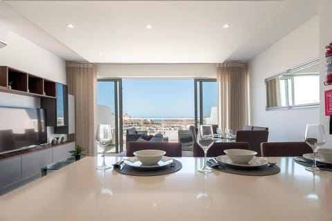 Flat 5 Mellieha Seaview & City view apartment with Terrace, nearby Beaches Apartment in Malta