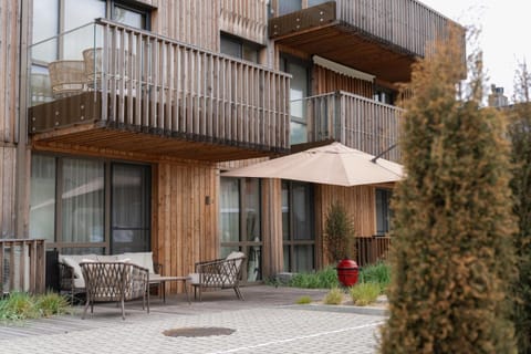 Property building, Patio, Day, Garden, View (from property/room), Dining area, Garden view