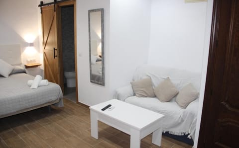 Bed, Living room, Photo of the whole room, Seating area, Bedroom, towels