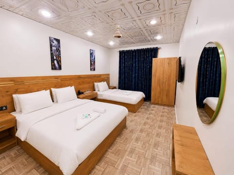 Bed, Photo of the whole room, Bedroom, towels, wardrobe