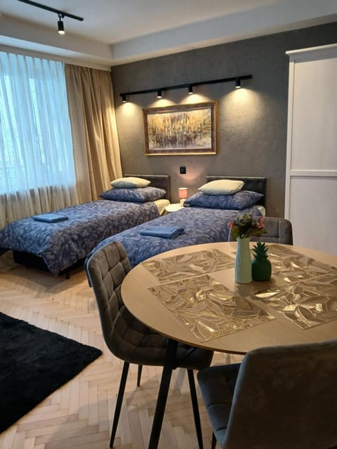 Bed, Living room, Photo of the whole room, Seating area, Bedroom