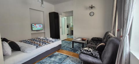 Communal lounge/ TV room, Bed, TV and multimedia, Living room, Bedroom