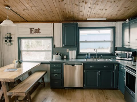 Kitchen or kitchenette, Dining area, dishwasher, oven, stove