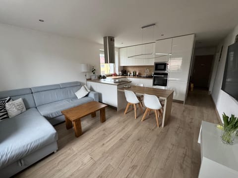 Kitchen or kitchenette, Living room, Dining area