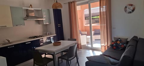 Living room, kitchen