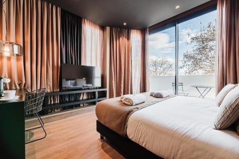 Bed, TV and multimedia, Photo of the whole room, towels