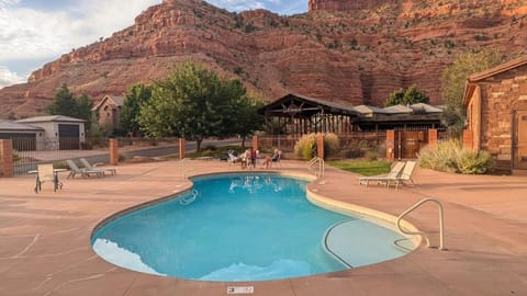 Natural landscape, Mountain view, Swimming pool