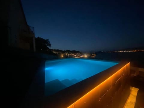 Night, Natural landscape, Pool view, Swimming pool