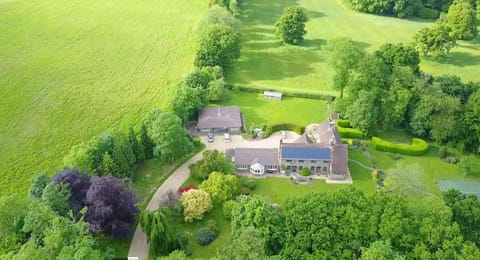 Property building, Spring, Day, Natural landscape, Bird's eye view, Garden, Garden view