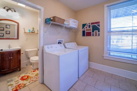 Bathroom, laundry
