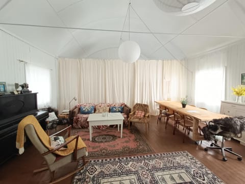 Living room, Seating area, Dining area