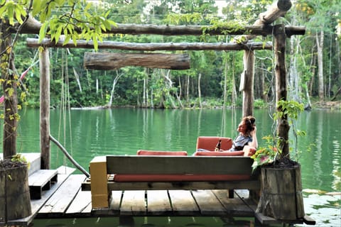 Patio, Garden view, River view