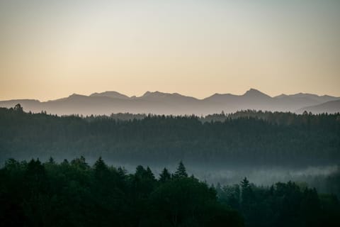 Natural landscape, Mountain view, Sunset