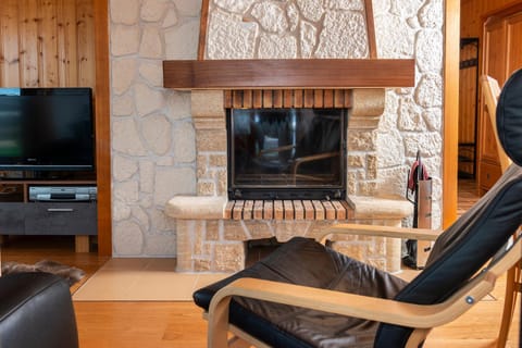 Living room, fireplace