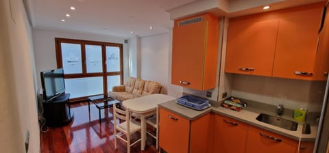 Kitchen or kitchenette, Living room, Dining area