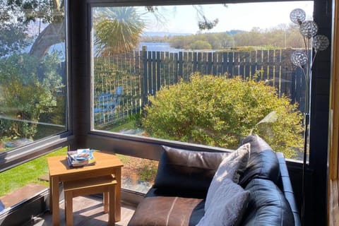 Living room, Seating area, Garden view