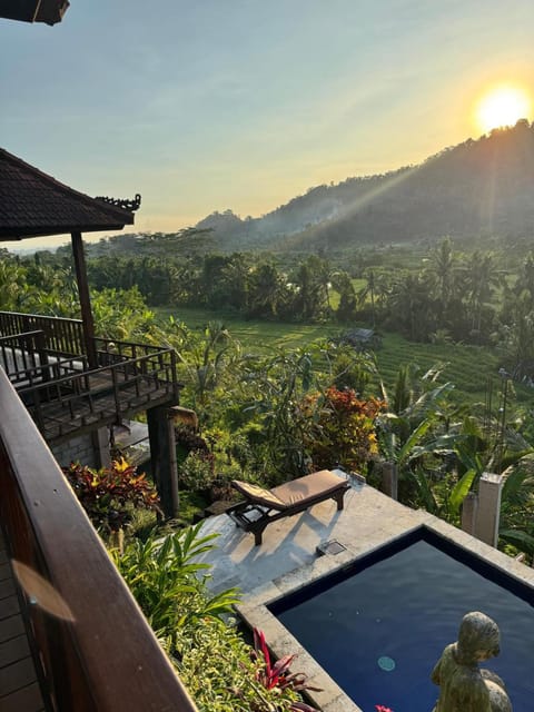 Natural landscape, Garden, Mountain view, Pool view, Swimming pool, Sunset