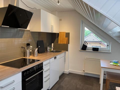 Kitchen or kitchenette, oven, stove