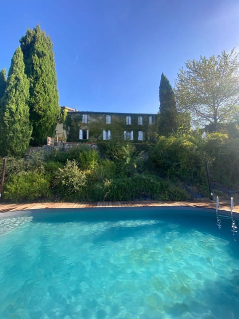 Property building, Natural landscape, Pool view, Swimming pool