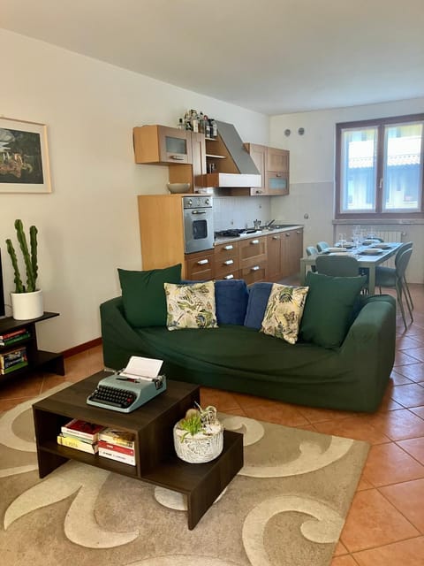 Living room, kitchen