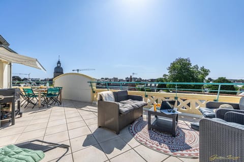 joli toit terrasse Le Celtic Apartment in Dinard
