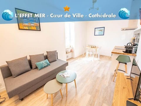 L'effet mer-T2- Hyper centre Apartment in Quimper