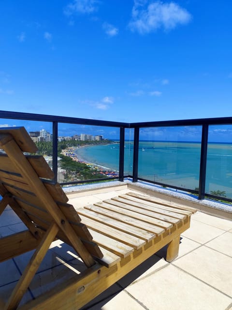 View (from property/room), Balcony/Terrace, Sea view, Swimming pool
