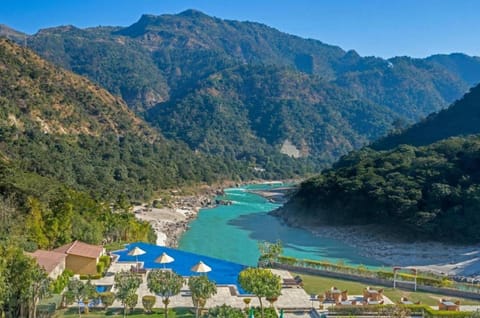 Day, Natural landscape, Bird's eye view, Mountain view, River view
