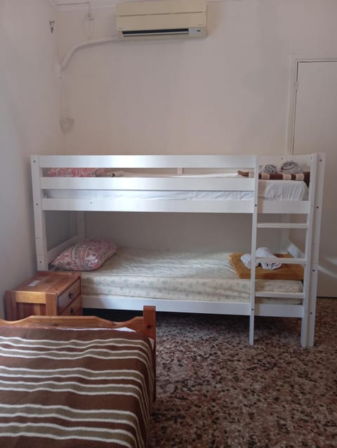 White Bunk Bed in dorm 5' from metro Hostel in Athens