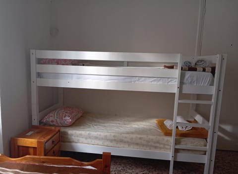 White Bunk Bed in dorm 5' from metro Hostel in Athens