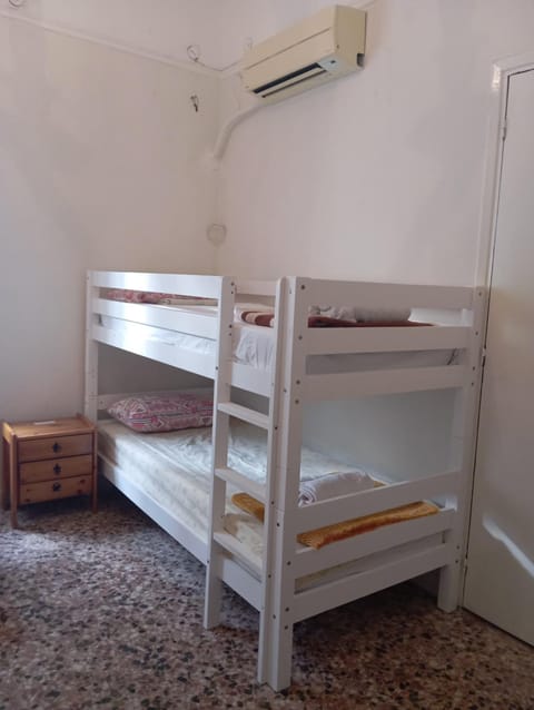 White Bunk Bed in dorm 5' from metro Hostel in Athens