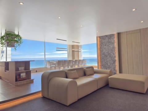 Natural landscape, Living room, Seating area, Sea view