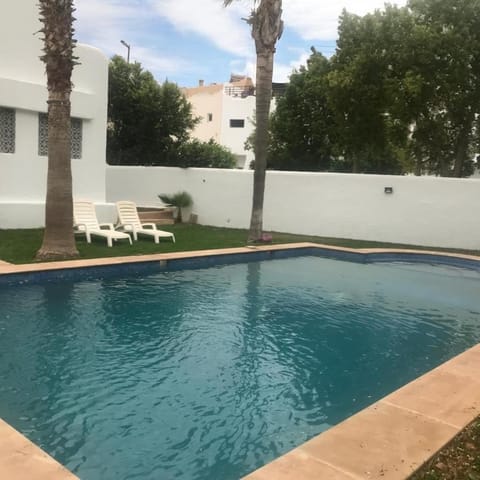 Patio, Day, Garden, Pool view, Swimming pool, sunbed