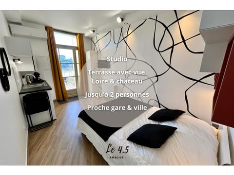 Bed, Kitchen or kitchenette, Photo of the whole room, Bedroom