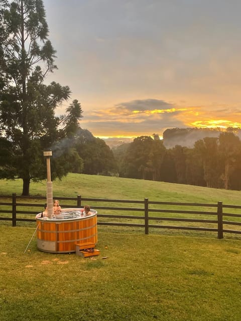 Natural landscape, Hot Tub, Sunset