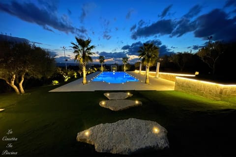 Night, Natural landscape, Summer, Garden, Garden view, Pool view, Swimming pool, Swimming pool, Entertainment, Sunset