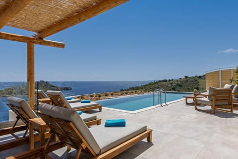 Patio, View (from property/room), Sea view, Swimming pool