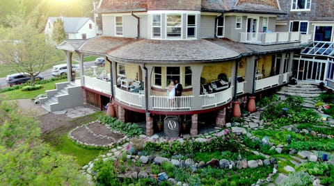 Property building, Spring, Natural landscape, Garden